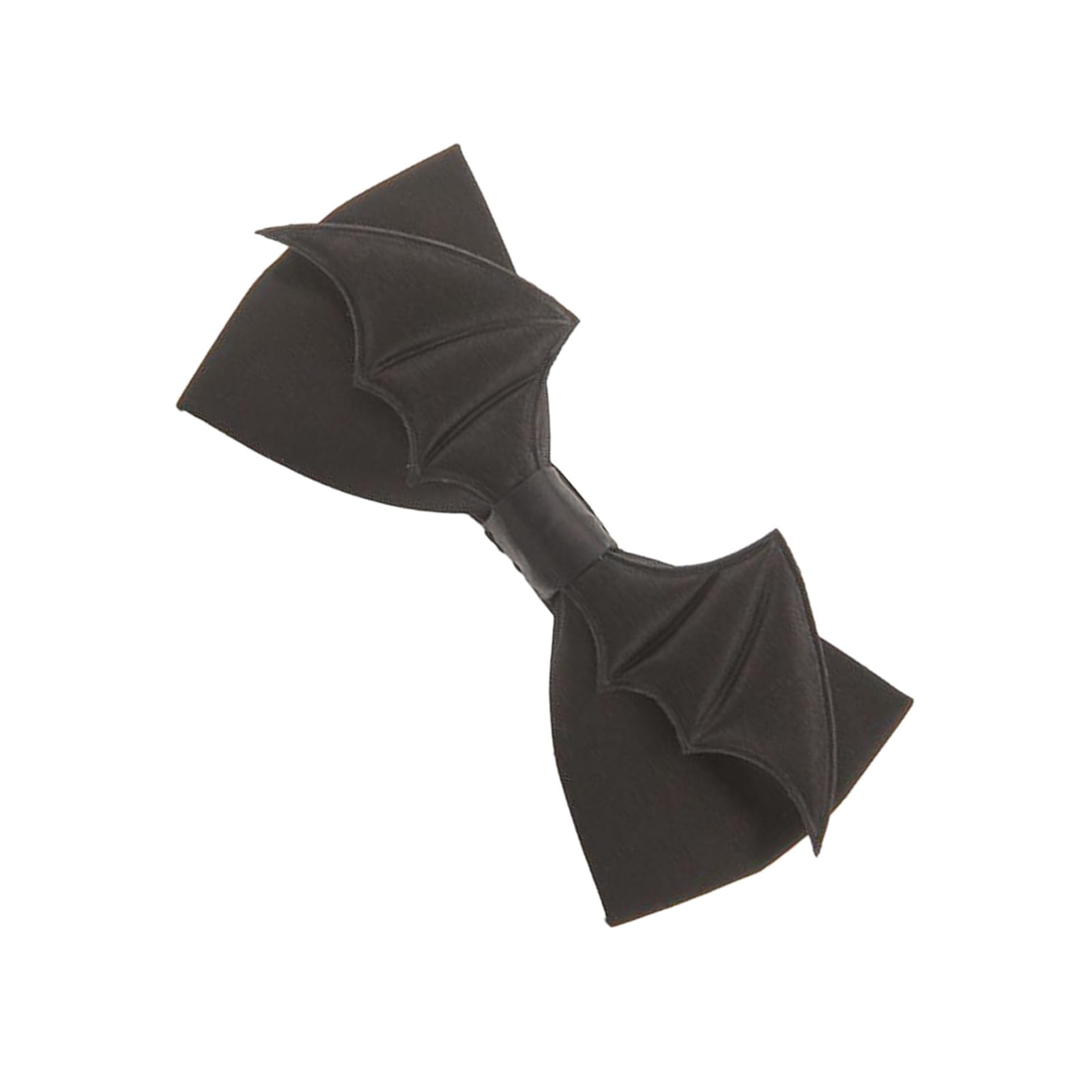 Pre-Tied Bowtie With Adjustable Strap Gothic Black Bat Wing Bowknot Necktie Neckwear For Halloween Party Cosplay Costume PU B