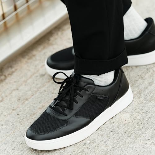 Kizik Hands Free Shoes for Men: Oslo - Durable Full Grain Leather, Breathable Mesh, Easy to Clean, Convenient Everyday Slip on Sneakers for Walking2