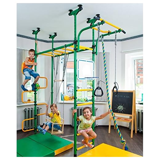Pegas: Children's Indoor Home Gym Swedish Wall Playground Set Gymnastic Ladder Horizontal bar Moving Gymnastic Rings Trapeze Climbing Rope Hole Snake Basketball Swing Gyms Climber