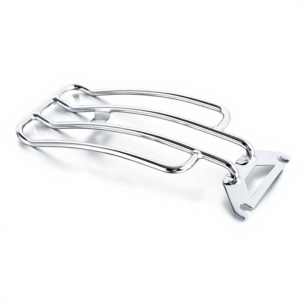 Porte-Bagages chromé Solo Seat pour Harley Davidson Touring Road King FLHR Touring 1997-2022 (chromé)