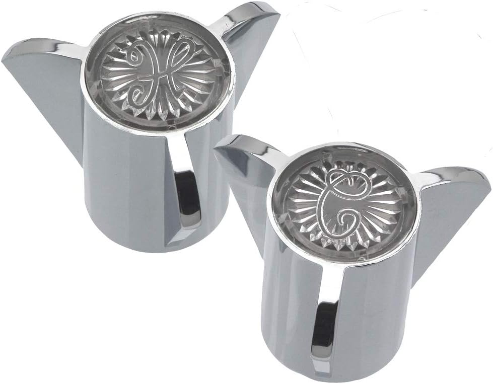 DANCO Durable Metal Constructed Handles for Sayco Faucets, Chrome, 1-3/8-Inches x 2-Inch, 1-Pair (88084)