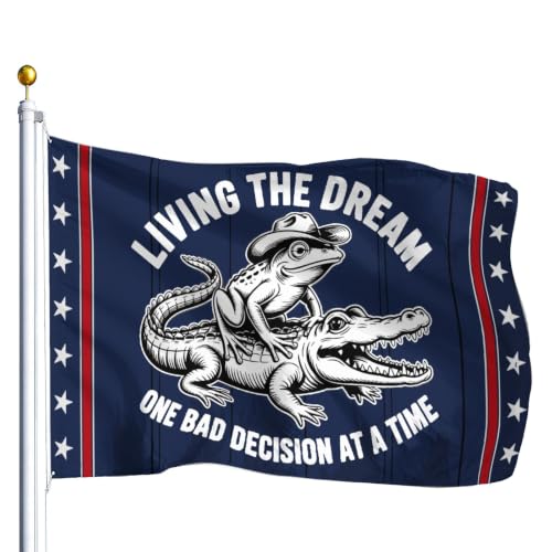 Living The Dream One Bad Decision At A Time Flags For College