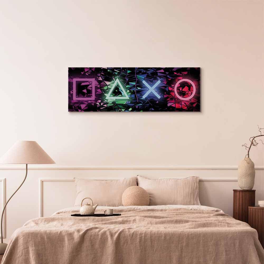 murando - Akustikbild Jugendzimmer Gaming, 135x45 cm, 1-teilig, Wohnzimmer | Verbessert Raumakustik, reduziert Hall, ideal fürs Büro oder Wohnzimmer, hochwertige Verarbeitung, schnelle Montage, stilvoll