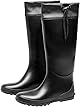 [ＰＡＦＨＬ] 長靴 折りたためる レインブーツ レディース 農作業 レインシューズ 雨 靴 黒 ロング丈 防水 ブーツ ハイカット 梅雨 台風 園芸 釣り 作業用