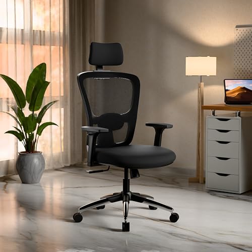 Green Soul Jupiter Superb | Ergonomic Mesh Office Chair for Work | 3 Year Warranty | Multi-Lock Synchro Tilt Recline Mechanism | 2D Armrest | Adjustab