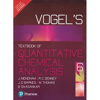 Vogels Quantitive Chemical Analysis