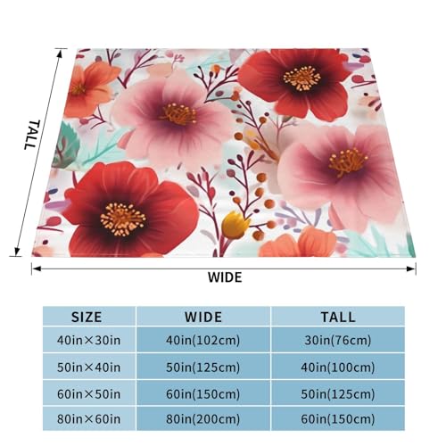Couverture réversible KHiry plaid fleurs douceur flanelle lit - 3