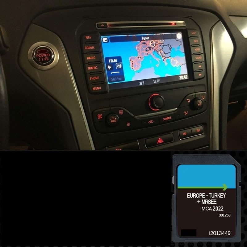 Generisch Aktualisierung der Kartographie GPS Navigation Europa v12 2022 kompatibel mit Ford MCA
