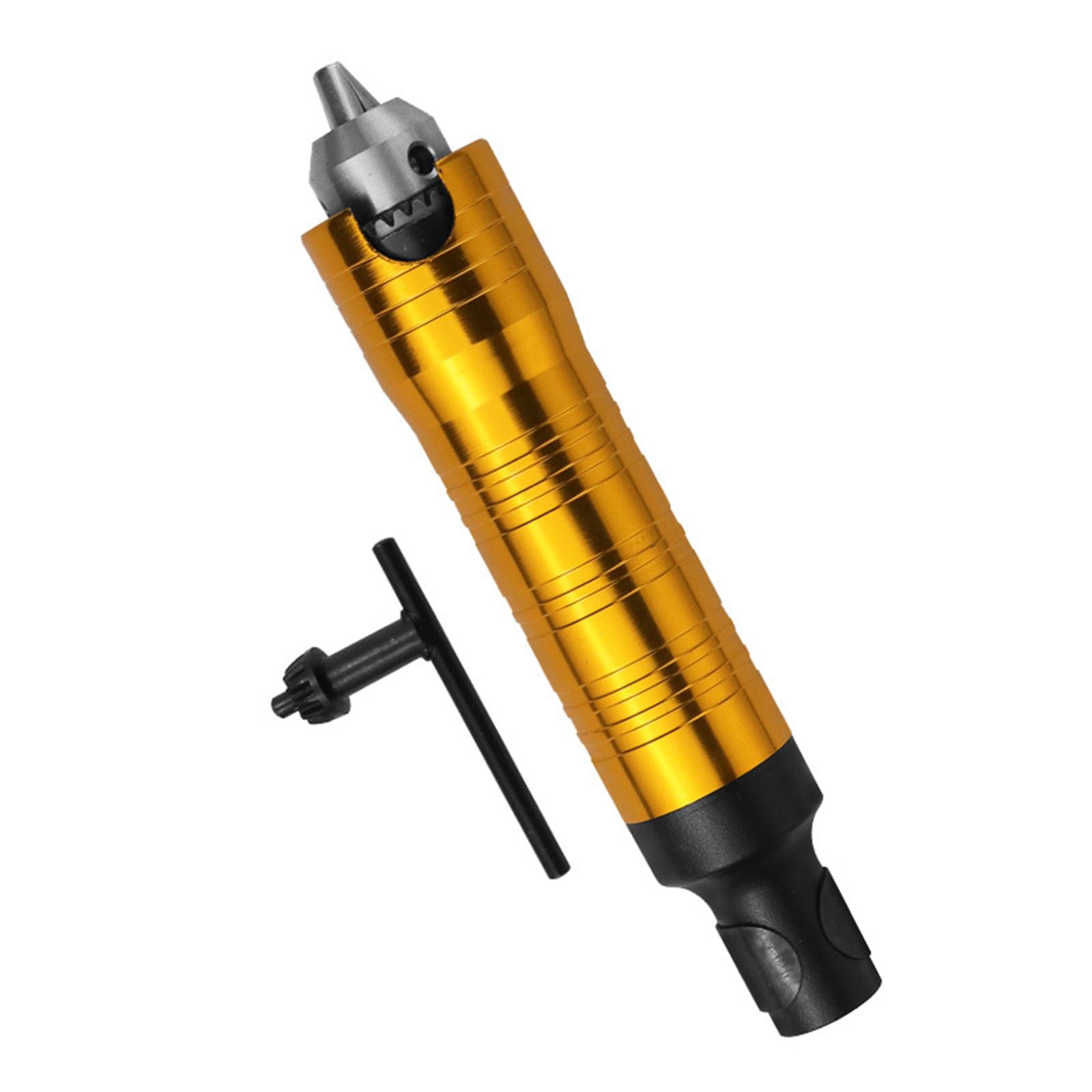 Ordinaryone Gold Handle Accuracy Drill Chucks Extension Drill Attachment For Grinding And Polishing Works With 0.3Mm To 6.5Mm Shafts Tool Flexible Rod Tool