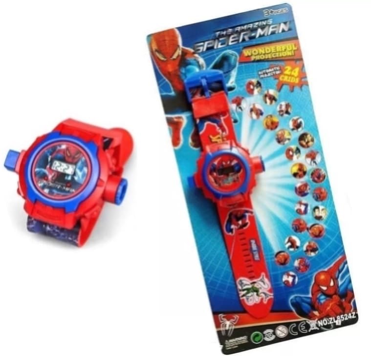 Image of Acnos Brand- Digital 24 Images Projector 7 Character Watch for Kids Boys Rubber Material Watch Diwali Gift Birthday Return Gift Best Digital Toy Watch for Boy's Girl's
