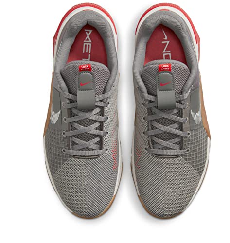 Nike Men's Metcon 8 Trainers, Flat Pewter Phantom Gum Med Brown, 9 Men
