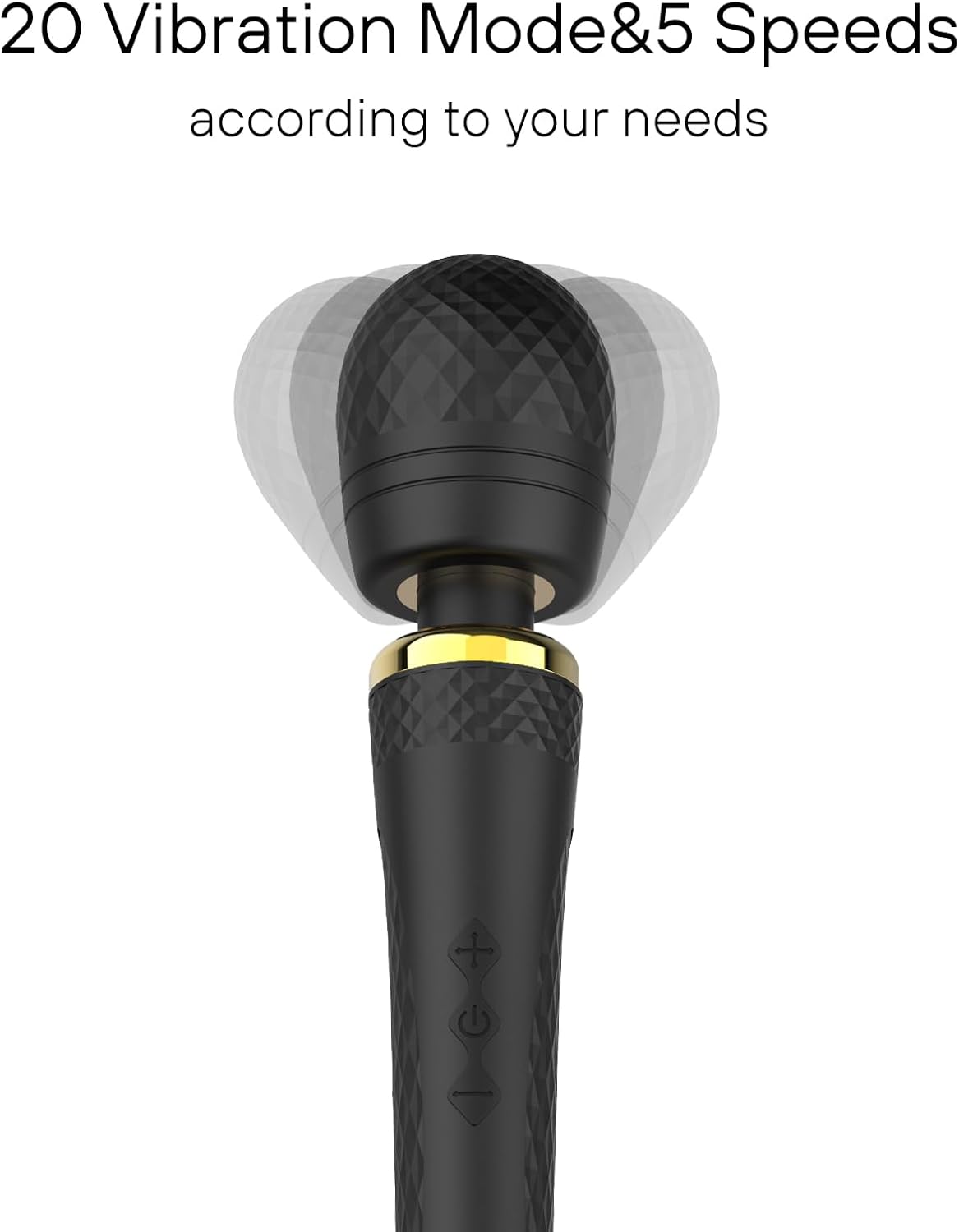 Personal Wand Massager Handheld Cordless Massager Travel-Quiet-Waterproof, USB Rechargeable,Perfect Back Legs Hand Pains and Sports - Image 2