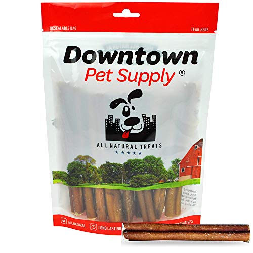 Downtown Pet Supply 6 inch Bully Sticks - Standard Regular Thick Select Dog Dental Chew Treats (10 Pack)