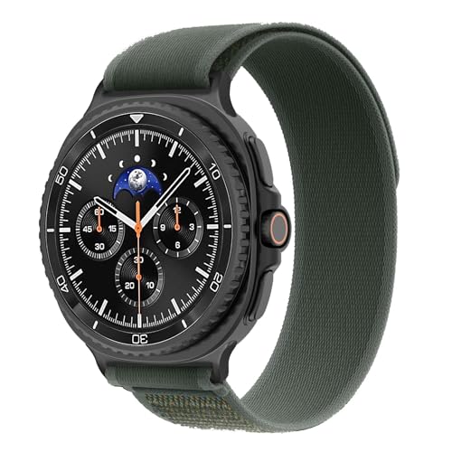 Image of VEMIGON Trail Loop Band Compatible with Samsung Galaxy Watch 8 40mm 44mm / 8 Classic 46mm, Soft Breathable No-Gap Nylon Fabric Sport Strap Replacement Wristband (Watch Not Included)