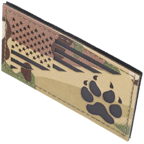 EXAOMBLE 犬用ナイロンパッチ 胸背帯装飾パッチ 中型 大型犬用 刺繍付きペットアクセサリー 耐久性に ナイロン製