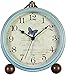 Attoe Kleine Uhr,Tisch Uhr, Vintage Nicht Tisch Schreibtisch Wecker batteriebetrieben mit Quarzwerk HD Glas für Schlafzimmer/Wohnzimmer/Kinder (Schmetterling)