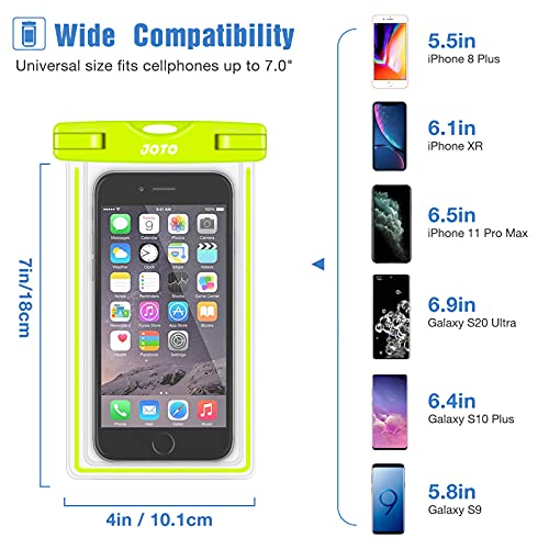Image of Universal Waterproof Case, JOTO Cellphone Dry Bag for iPhone Xs Max XR Xs X 8 7 6S Plus, Samsung Galaxy S9 S8 Plus /S6 /Note 8 6 5 4, Pixel 3 XL /3 HTC LG Sony Nokia Motorola up to 6.0 inch diagonal (Green)