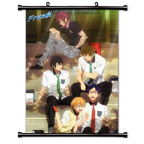 Free! Iwatobi Swim Club Anime Fabric Wall Scroll Poster (16" x 23") Inches AS[A]- Free- 15