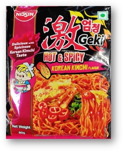 Nissin Hot & Spicy Korean Kimchi Flavdur 80g (Unique)
