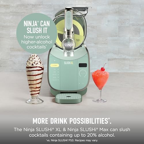 Image of Ninja SLUSHi XL Smart Frozen Drink Maker & Slushi Machine | With SlushAssist Technology |128 oz. Capacity | Sodas, Margaritas, Frappes, Milkshakes & More | Green | FS601GN