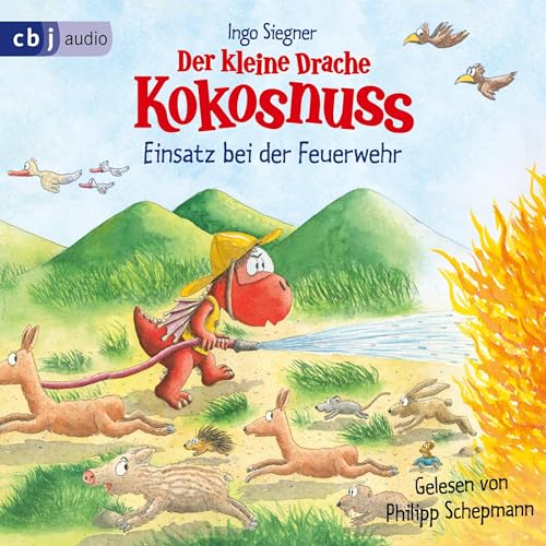Page de couverture de Der kleine Drache Kokosnuss – Einsatz bei der Feuerwehr