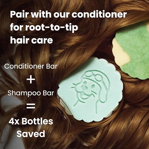 Image of Otter co. Tea Tree & Rosemary Volumizing Conditioner Bar - Castor & Olive Oil, Zinc, Vegan, Hydrating, Sulfate Free & Non Toxic - Men & Women Bar Conditioner for Travel, All Hair Types, Made in USA