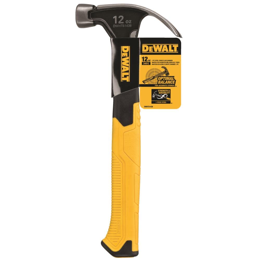 Amazon | DeWalt 12オンス スチールカーブ爪ハンマー 1個 | ハンマー