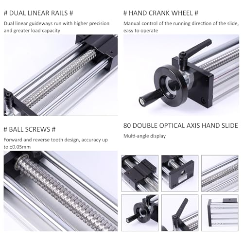Guide en alliage d'aluminium pour automatisation précise non standard avec course ajustable