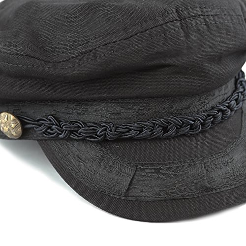 Image of The Hat Depot Unisex Cotton Yachting Style Sailing Greek Fisherman Cap hat