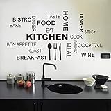 letras para paredes infantiles Adecuado para la sala de estar familiar, cocina, comedor y otras decoraciones de embellecimiento.