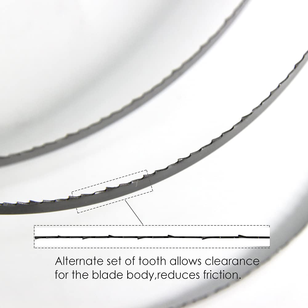 Brzeszczot do piły taśmowej, jakość premium, 2PCS 1490mm 10TPI Bandsaw Blades 1490x6.35x0.35mm Power Tool Accessories for Wood Band Saw schappach BASA 1.0 Iumber jack BS200