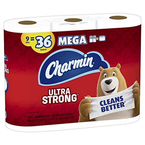 Image of Charmin Ultra Strong Toilet Paper 9 Mega Roll