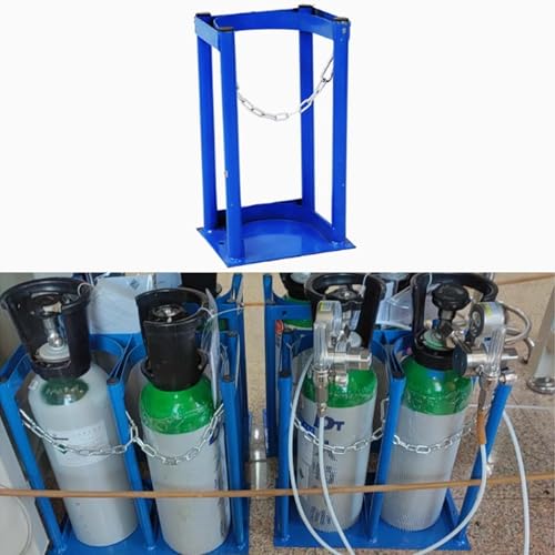 Chariot porte-bouteilles d'oxygène en acier robuste pour conteneur de gaz 4L et 5L