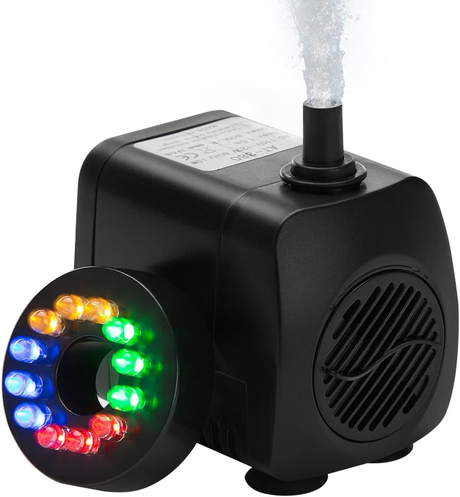 KOOKEE USB Water Pump fountain pump Submersible Water Pump 3W for Pet fountain pet Water Dispenser DC 3.5-9V Water Fountain Pump