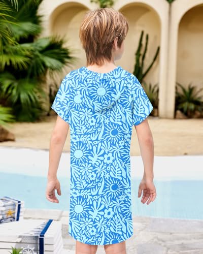 Image of BesserBay Boys Girls Swim Cover Up Terry Cloth Swimwear