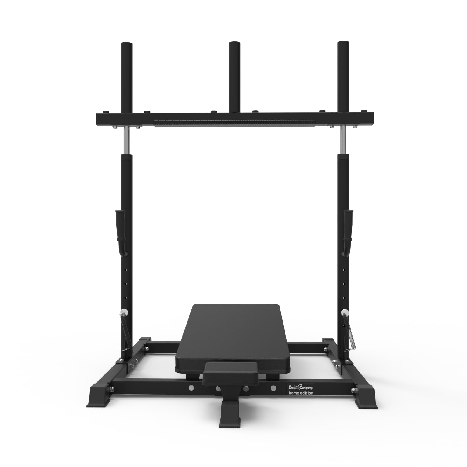 Bad Company Beinpresse für Zuhause Vertikal Liegend I Oberschenkeltrainer für Krafttraining Kompatibel Mit Hantelscheiben 30 mm und/oder 50 mm I Beintrainer BCA-147