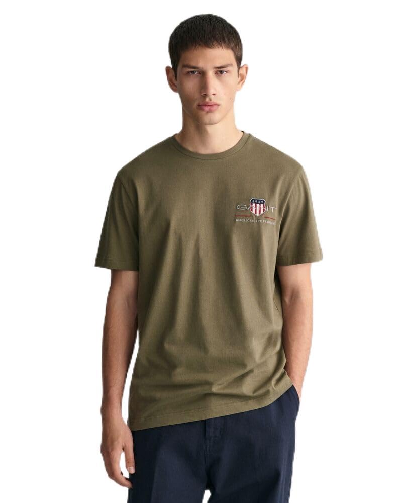 Gant Herren REG Archive Shield EMB SS T-Shirt