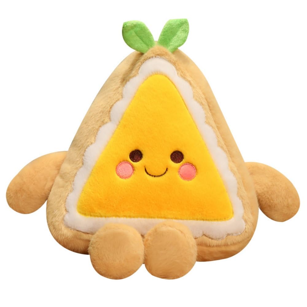TONGMAN 25CM Birthday Cake Plush Toy, Cute Cake Pillow, Funny Soft Food Plushies Toy, Plush Stuffed Animals Gifts for Kids Birthday (Style C)