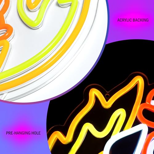 Image of Fine Dog Neon Sign, Funny Dog LED Neon Light Sign, USB Powered with Dimmable Switch, LED Sings for Bedroom Children Gift Home Art Wall Decoration 12.99 * 13.18inches