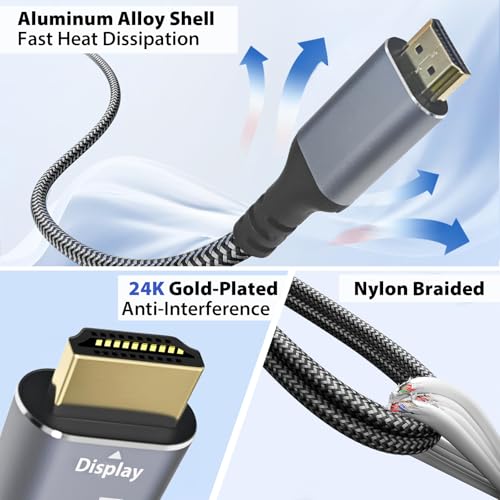 Image of Cyberguys! USB C to HDMI Cable, 4K 60Hz, 3 FT, 2-Pack