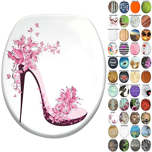 Sanilo Sedile WC, grande scelta di belli copriwater da legno robusto e di alta qualità (Scarpa)