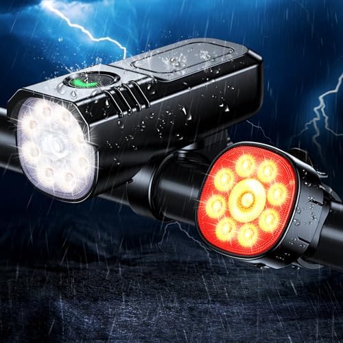 Phares De Vélo Avant Et Arrière Avec 3 Modes D'éclairage, Petit Phare De Vélo Pour Vélo, VTT, Casque, Chapeau, Sac à Dos, Promenade Du Chien