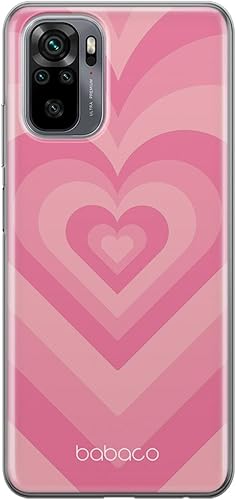 Babaco ERT Group Mobile Phone case for Xiaomi REDMI Note 10 10S Original and Officially Licensed Pattern Hearts 007 optimally adapted to The Shape