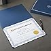 Best Paper Greetings Certificate Holders - 12-Pack Heavy-Duty Navy Letter Size (8.5 x 11 in) - Diploma Cover & Presentation Folders for Award Certificates, Employee Appreciation