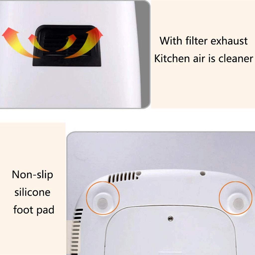 Friggitrice ad Aria, 2,5 l, friggitrice ad Aria Calda elettrica da 1400 Watt, Forno e fornello Senza Olio per arrostire, Touchscreen Digitale a LED, Giorno della commemorazione Beauty Comes