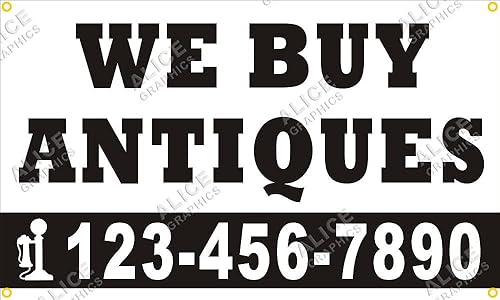 Letrero impreso personalizado con su número de teléfono (diseño #1)