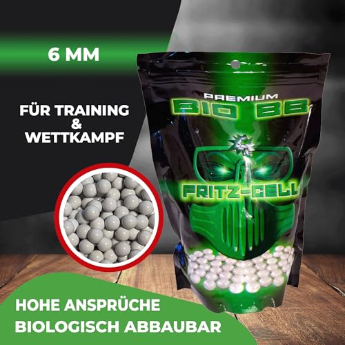 3333 Airsoft Kugeln BBS Bio 6mm 0,30g 3333 Stück Beutel Premium biologisch abbaubar