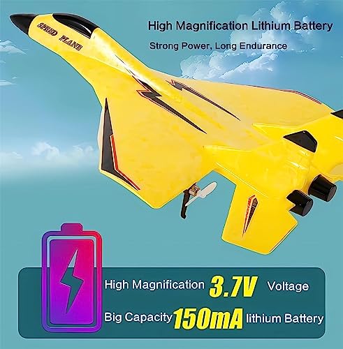 Image of MAXBECK Remote Control Wireless Airplane Toy with Lights, Su-35 Rc Glider 2 Channel 2.4 GHZ Remote Control Planes, Outdoor Foam Rc Aircraft for Hobby Rc Airplanes