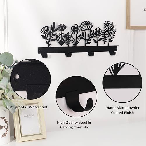 Decor Unlimited COAT HOOKS - 01 Wall Mounted Metal Towel Rack thumb #3