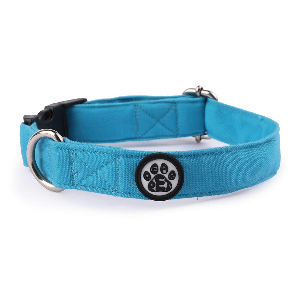 Dear Pet Classic Sky Blue Poly-Canvas Dog Collar for Small, Medium, Large Dogs (Small) - (12-18 inch) (B09997XF3X) Amazon Price History, Amazon Price Tracker